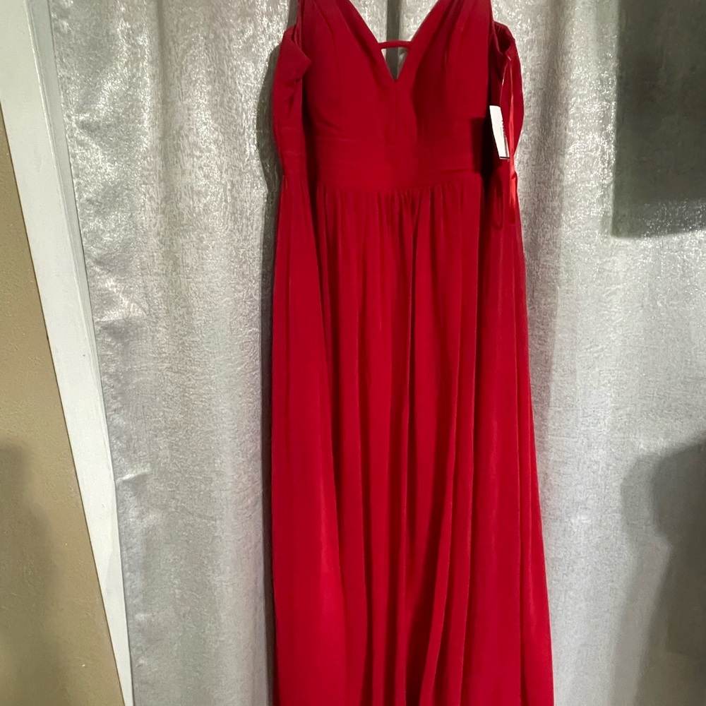 City Triangles Red Maxi Dress